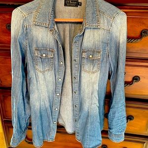 Jean shirt with buttons, soft